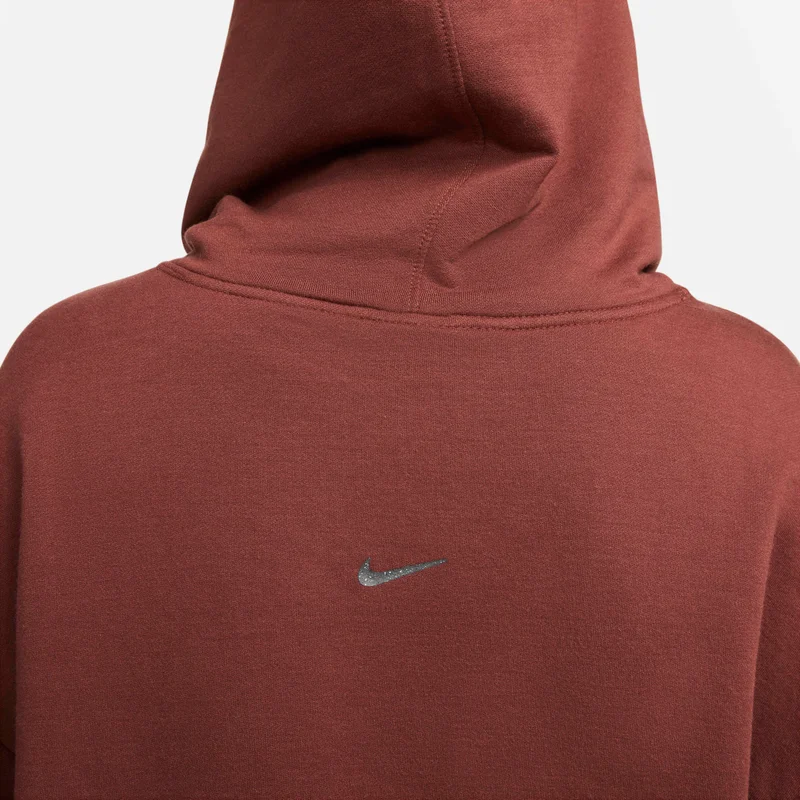 Nike Maroon Women's Yoga Luxe Cropped Fleece Hoodie for Women | Best Price UAE