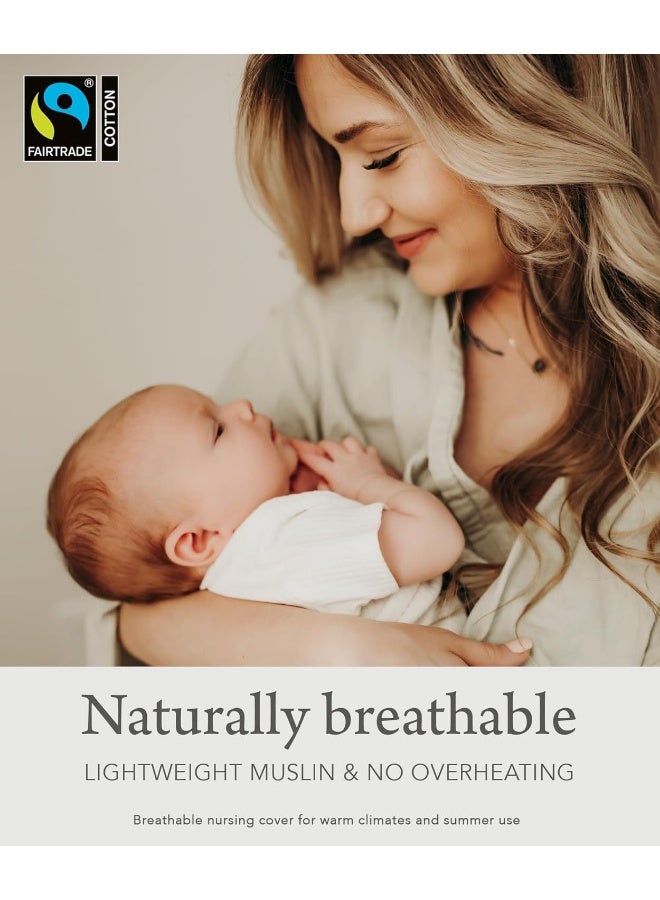 Kishu Baby Indi GOTS Organic Muslin Nursing Cover Up for Breastfeeding - Image 4