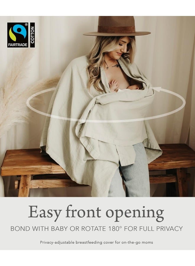 Kishu Baby Indi GOTS Organic Muslin Nursing Cover Up for Breastfeeding - Image 3