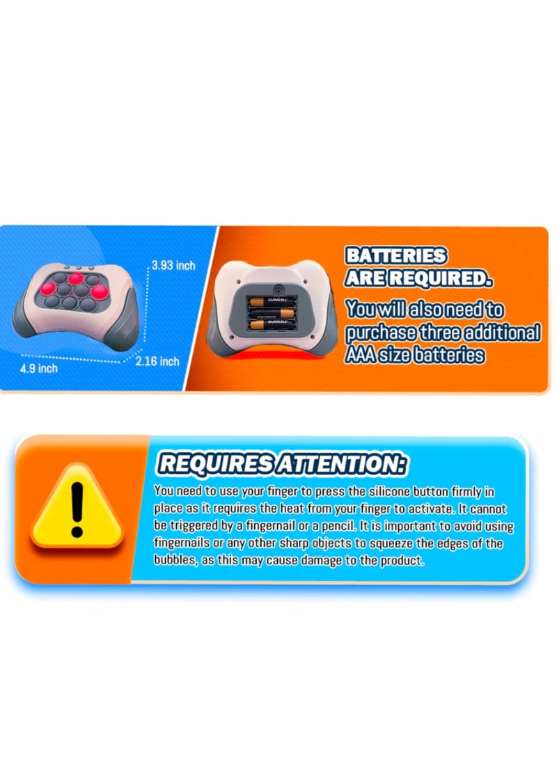 DIGI CORE Quick Push Electronic Pop Light Up Game For Kids Early Education Puzzle Game Machine For Children, Kids Fast Push Puzzle Game Decompression Toy For Kids Boys And Girls Aged 3-12 Years Hours Of Action - Image 2