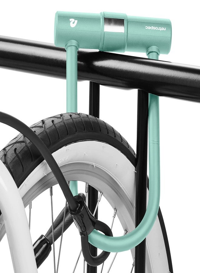 Retrospec Lookout U-Lock Bike Lock with 2 Rust Resistant Stainless Steel Keys, Bracket, Heavy Duty Anti-Theft Bicycle Lock 14mm Shackle, Pick Resistant & Secure Anti-Rotation Design - Image 5