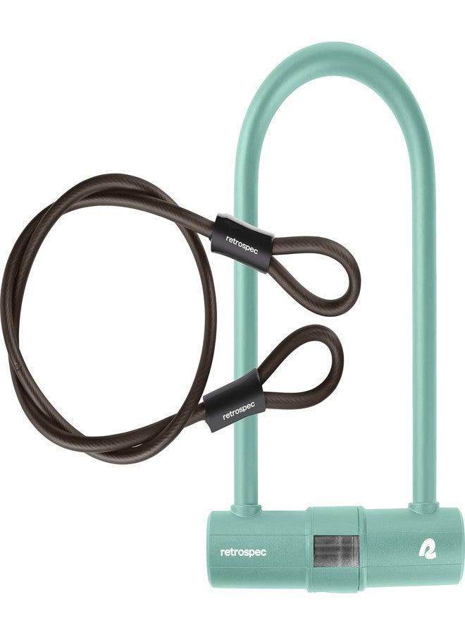Retrospec Lookout U-Lock Bike Lock with 2 Rust Resistant Stainless Steel Keys, Bracket, Heavy Duty Anti-Theft Bicycle Lock 14mm Shackle, Pick Resistant & Secure Anti-Rotation Design - Image 1