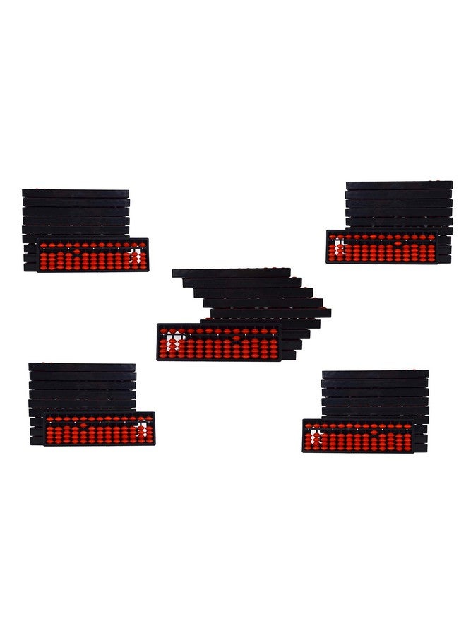 Spillbox Abacus Math Learning Kit for Kids 13 Rod Brown (Pack of 50) - Image 1