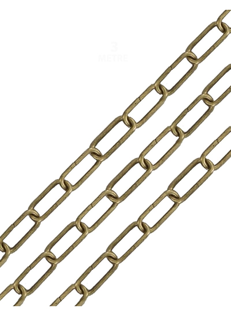Etsylight Chandelier Chain, Metal Chain, Wholesale Chain (3 Meters) Antique Yellow Color  - Image 4