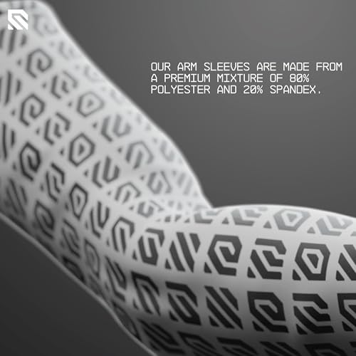 Wallhack Gaming Repeat Arm Sleeve | Gaming Setup Accessories Protective Sleeves for Arms | Compression Gamer Sleeves to Cover Arms | Black | Large - X-Large - Image 4