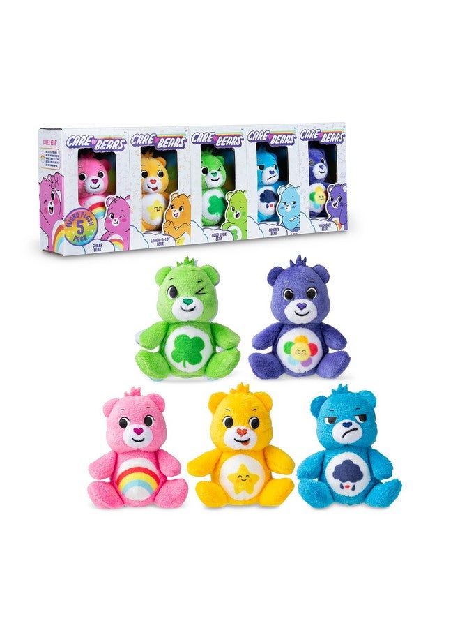 Care Bears Ies - Care Bears 3" Micro Plush 5-Pack Treasure Box - Cheer, Laugh A-Lot, Good Luck, Grumpy And Harmony Bear - Image 1