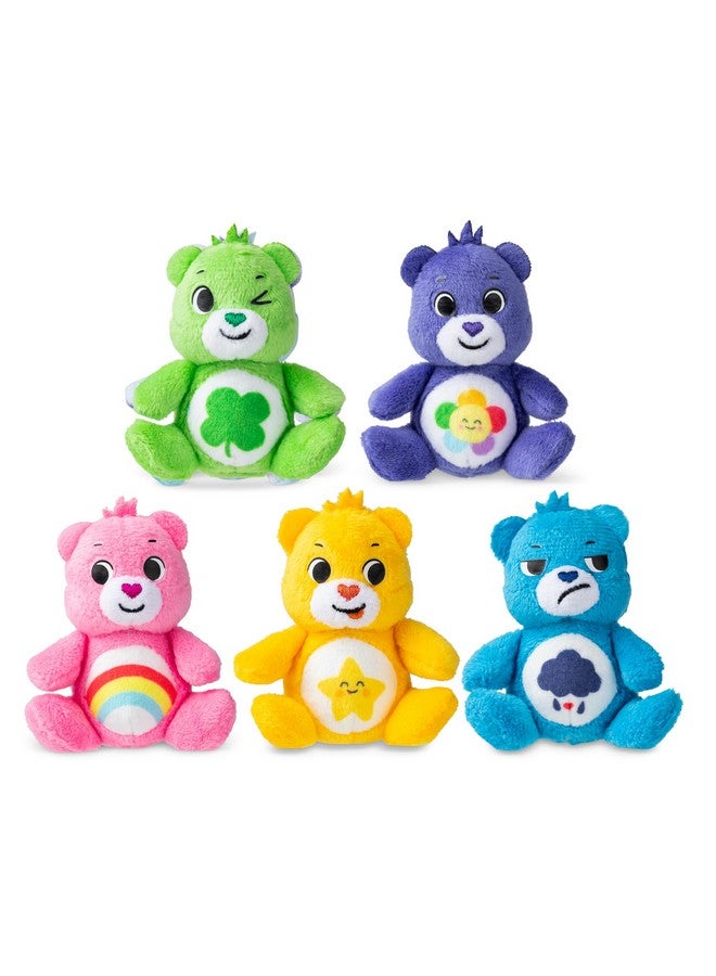 Care Bears Ies - Care Bears 3" Micro Plush 5-Pack Treasure Box - Cheer, Laugh A-Lot, Good Luck, Grumpy And Harmony Bear - Image 2