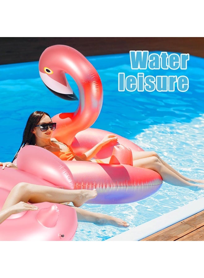 MileMelo Flamingo Pattern Swim Ring 120x120x105cm - Image 5