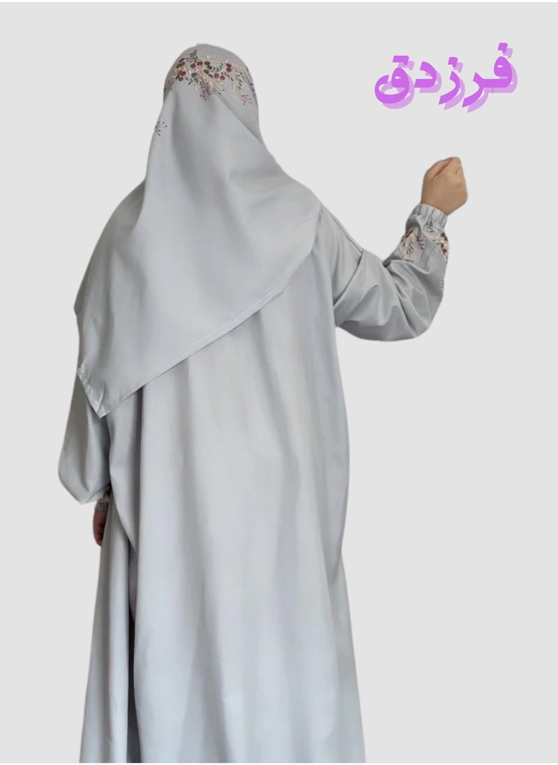 Farazdaq Wide and comfortable women's prayer sheet, excellent cold material  - Image 2