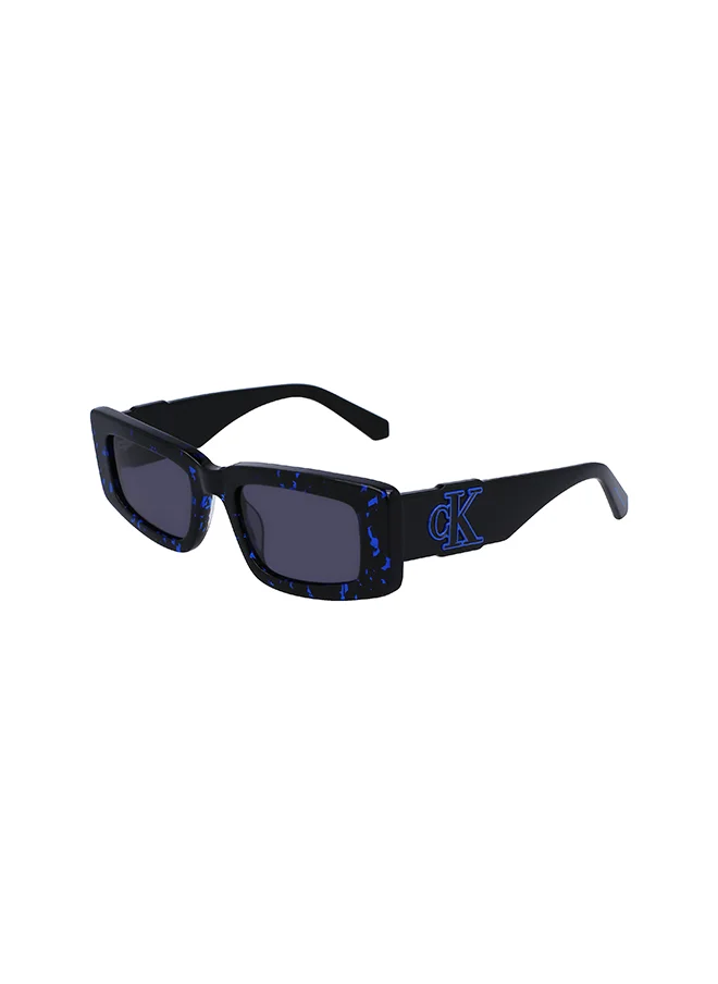 Calvin Klein Jeans Unisex Rectangular Sunglasses - CKJ23609S-233-5221 - Lens Size: 52 Mm
