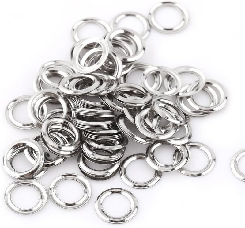 klarako Eyelet Grommets, 100 Sets Colorful Round DIY Grommets Washers for Leather Canvas Clothes Belts Shoes Crafts(Colorized) - Image 3