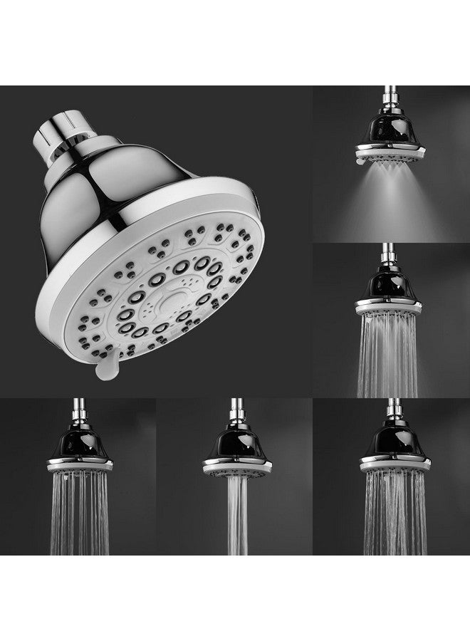 ALTON SHR22310 ABS, 4-INCH, 5-Function Overhead Shower | Mist Flow Bathroom Shower (Chrome) - Image 1