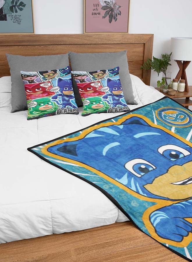 HASBRO - GAMING Habsro PJ Masks Coral Fleece All-Season, Ultra Soft, Fade Resistant Blanket for Kids  - Image 2