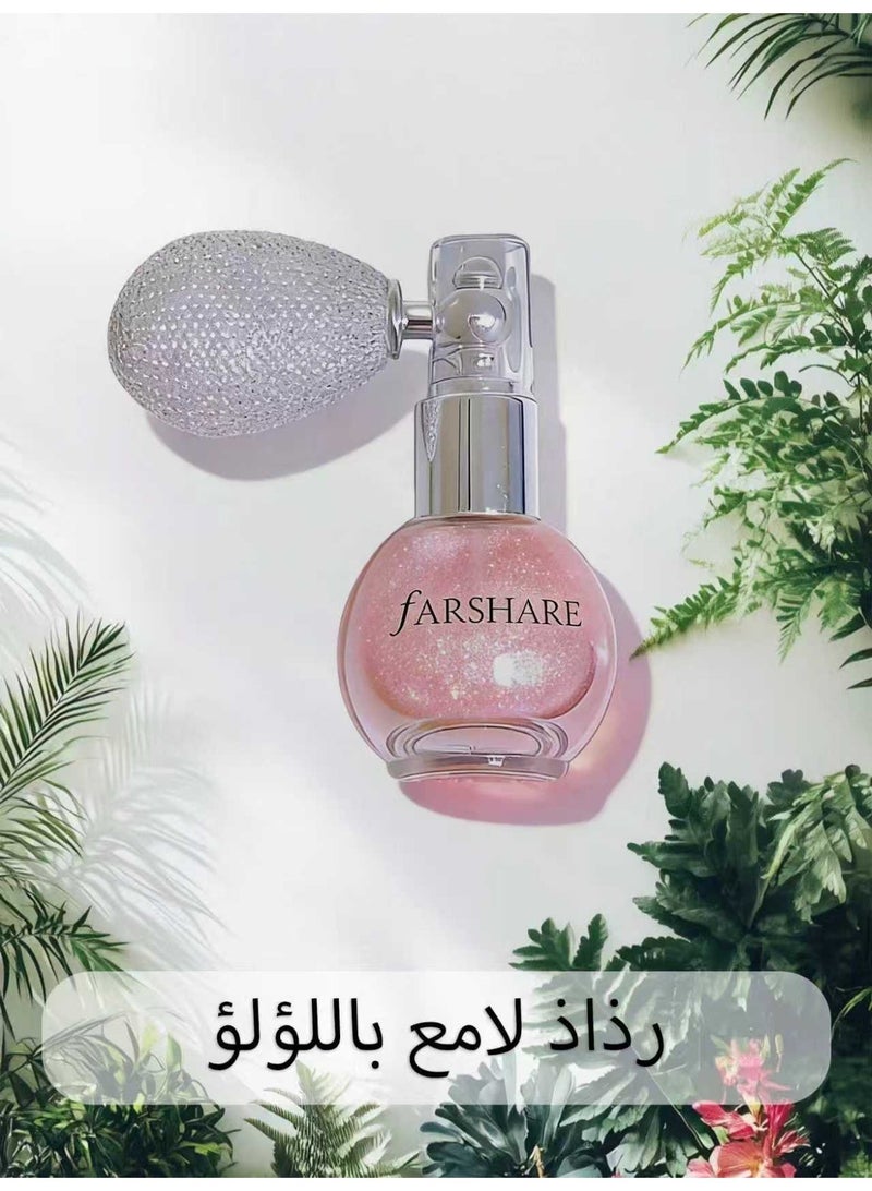 فارشير رمز المنتج #01: بخاخ بودرة "إيرباغ" الماسية اللامعة (طراز عتيق) - رذاذ جليتر عالي اللمعان للجسم والشعر - #01 وردي الساكورا - Image 1