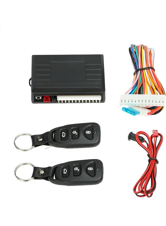 Generic Universal Car Door Lock System With Central Locking Kit And Keyless Entry Including Smartphone App For Easy Control And Led Flashing Alert Universal Car Door Lock System  - Image 1