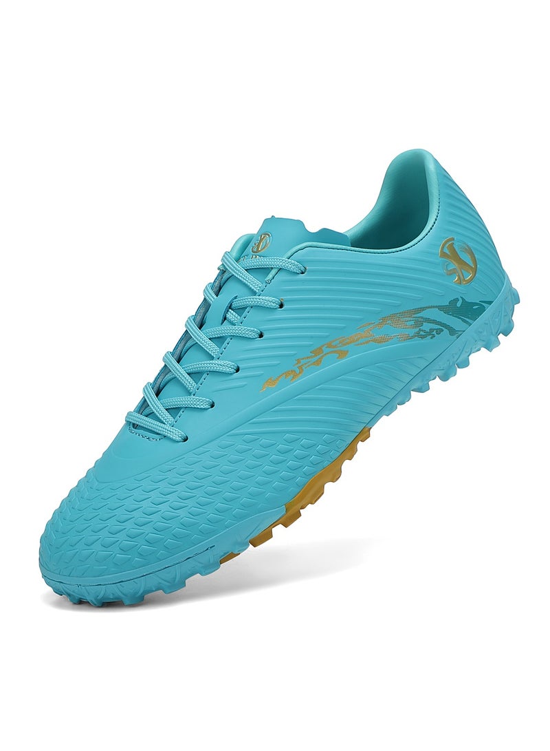 جناح السماء أحذية كرة قدم للأطفال للأولاد والبنات أحذية رياضية عشبية للاستخدام الداخلي والخارجي أحذية تدريب للشباب أحذية كرة قدم قابلة للتنفس بنعل داخلي/داخلي أحذية تدريب مضادة للانزلاق للأطفال - Image 1