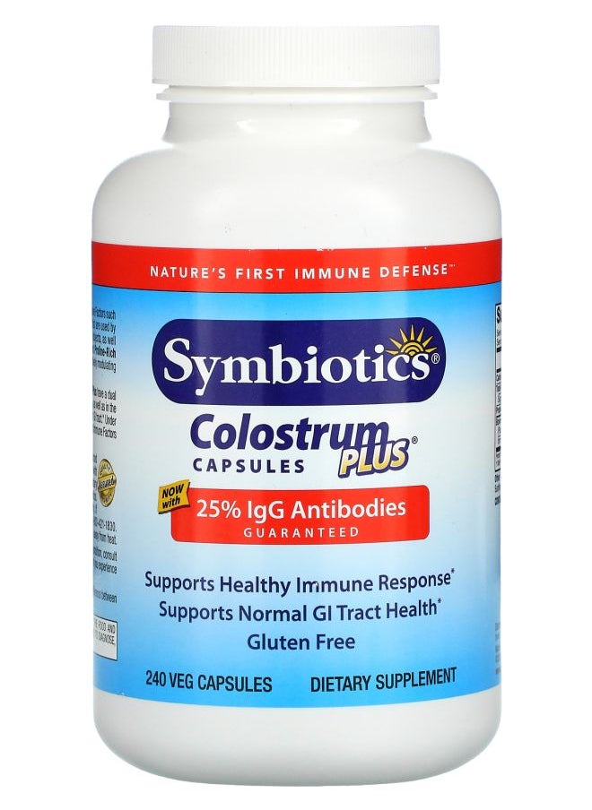 Symbiotics Colostrum Plus 240 Veg Capsules 