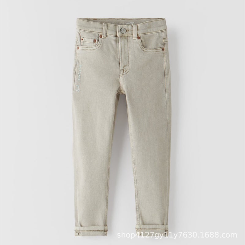 New 2022 Multi-Color High Waist Boys' Jeans Comfortable Skin-Friendly Loose Breathable All-Match Fashion High Street - Image 5