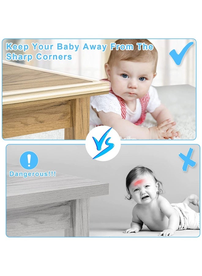 PureTuti 6M/20Ft Safety Corner Protector,Edge Protector Strip Clear,Tables Corner Guards Child Safety,Soft Silicone Bumper Strip for Sharp Corners of Cabinets Tables Drawers - Image 3