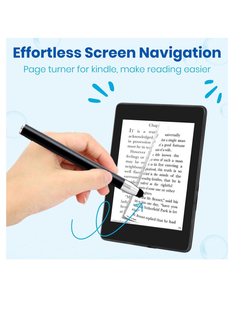 Excefore Page Turner for Kindle Paperwhite Oasis Reading, Kindle Clicker Expandable Pen for eBook, E-Reader Remote Control Page Turner for iPad, and More Touchscreen - Image 2