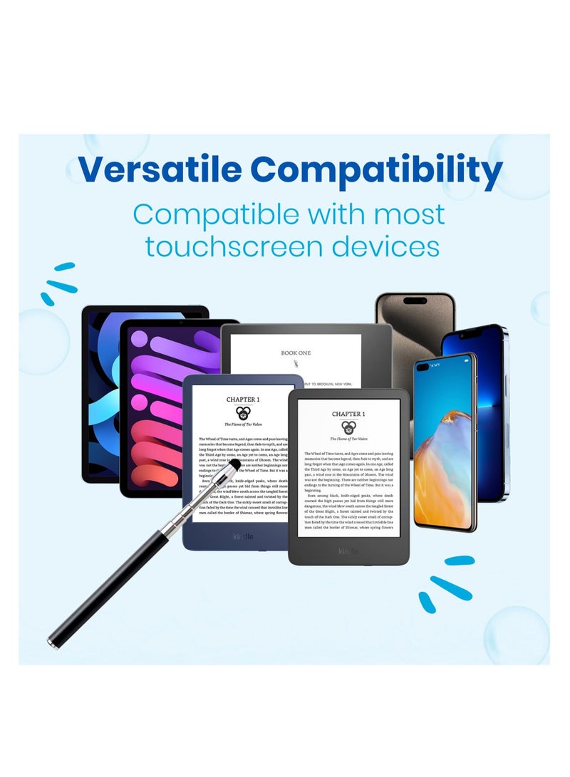 Excefore Page Turner for Kindle Paperwhite Oasis Reading, Kindle Clicker Expandable Pen for eBook, E-Reader Remote Control Page Turner for iPad, and More Touchscreen - Image 4