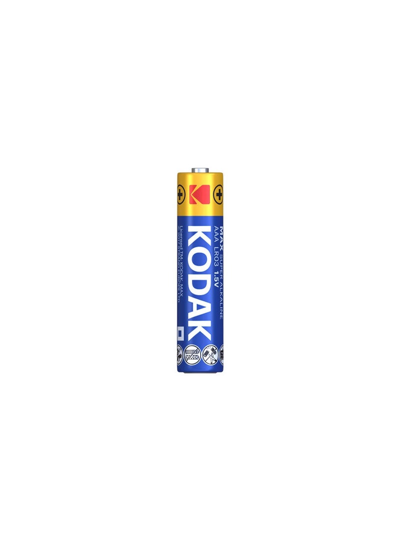 كوداك Kodak AAAx4 MAX Super 1.5V Alkaline Batteries - 5 Cards (20 Batteries) - Image 2