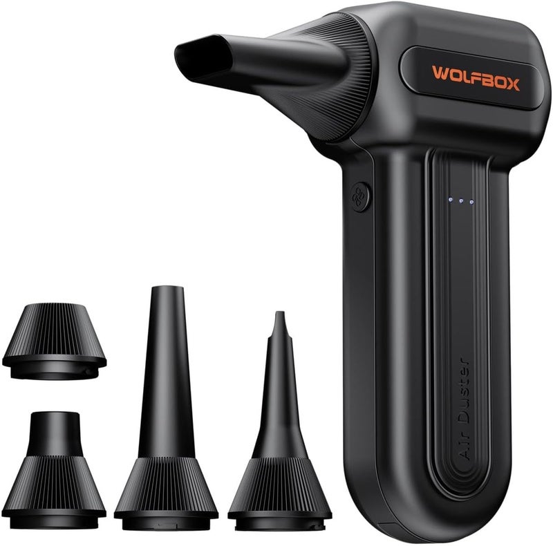 WOLFBOX MegaFlow60 Cordless Electric Blower with 110,000 RPM Power and 5 Nozzles - Image 1
