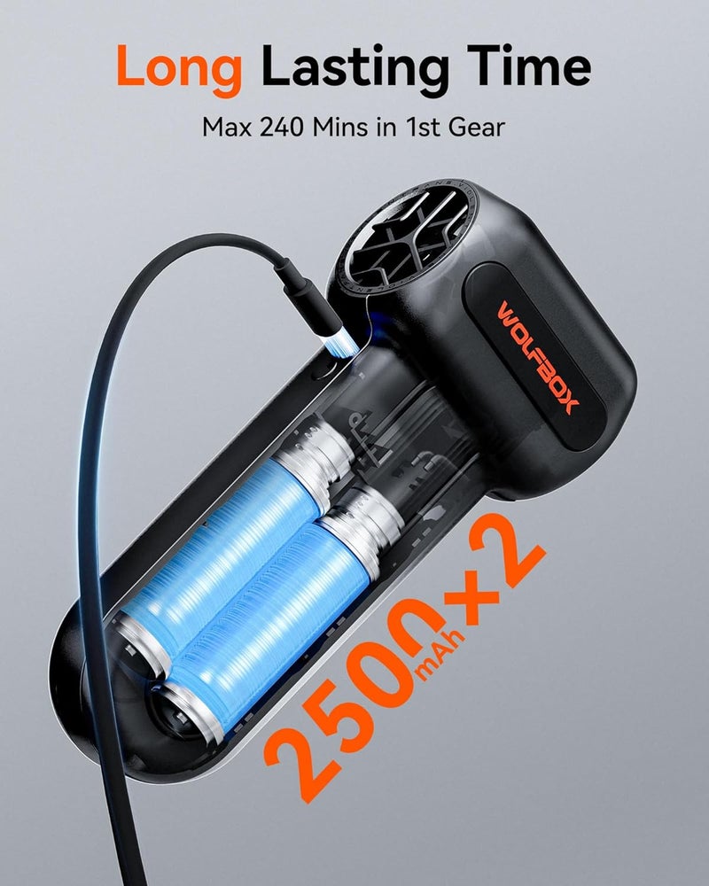 WOLFBOX MegaFlow60 Cordless Electric Blower with 110,000 RPM Power and 5 Nozzles - Image 4