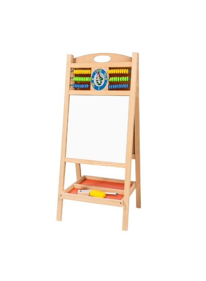 Factory Price لوحة إيسيل خشبية مغناطيسية مزدوجة الجوانب بسعر المصنع للأطفال مع ملحقات - 86 سم × 43.7 سم × 41 سم - Image 2