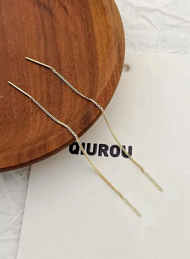 تايك تو Plain Threader Earrings