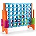 COSTWAY Jumbo 4toScore Giant Game Set 4 in A Row for Kids and Adults 35FT Tall Indoor Outdoor Set with 42 Jumbo Rings  QuickRelease Slider Ideal for Holiday Party Family Baby Blue - Image 2
