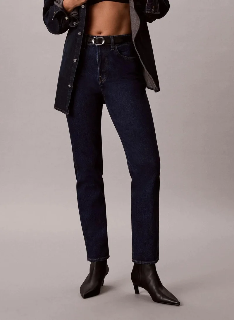Calvin Klein TRUE INDIGO The Brooke Straight Jeans for Women | Best Price UAE