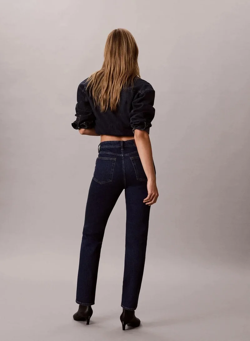 Calvin Klein TRUE INDIGO The Brooke Straight Jeans for Women | Best Price UAE