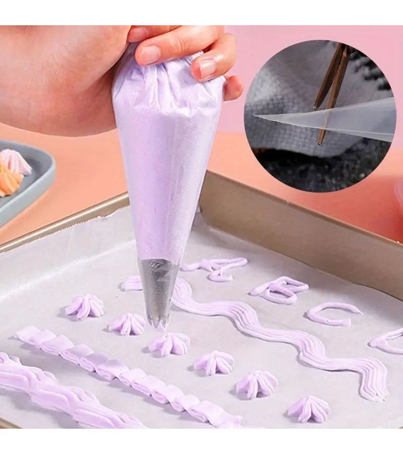 50pcs Disposable Heavy Duty Plastic Piping Bags With Easy Fill Tip Individually Wrapped Icing And Frosting Bags For Cake Decorating Cupcakes Bulk Pastry Decorating Supplies For Home Bakers And Professional Chefs - Image 4
