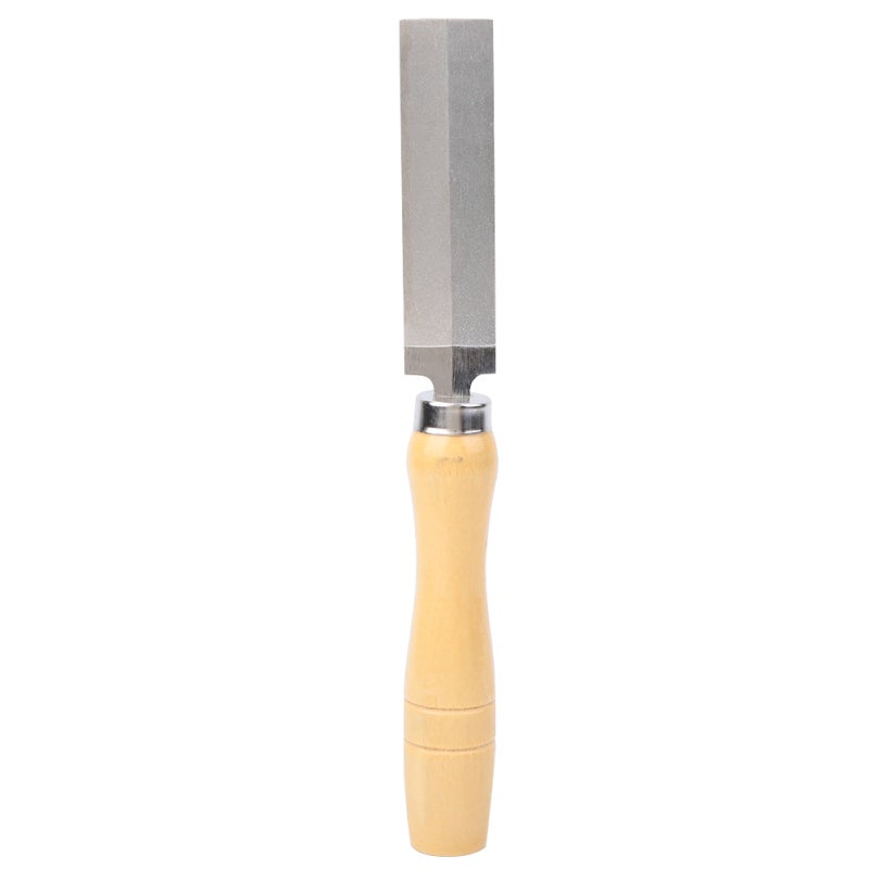 Diamond Rhombic File 3in 4in 5in Electroplated High Hardness - Diamond Material Wooden Handle for Woodworking Garden Tools - Image 1