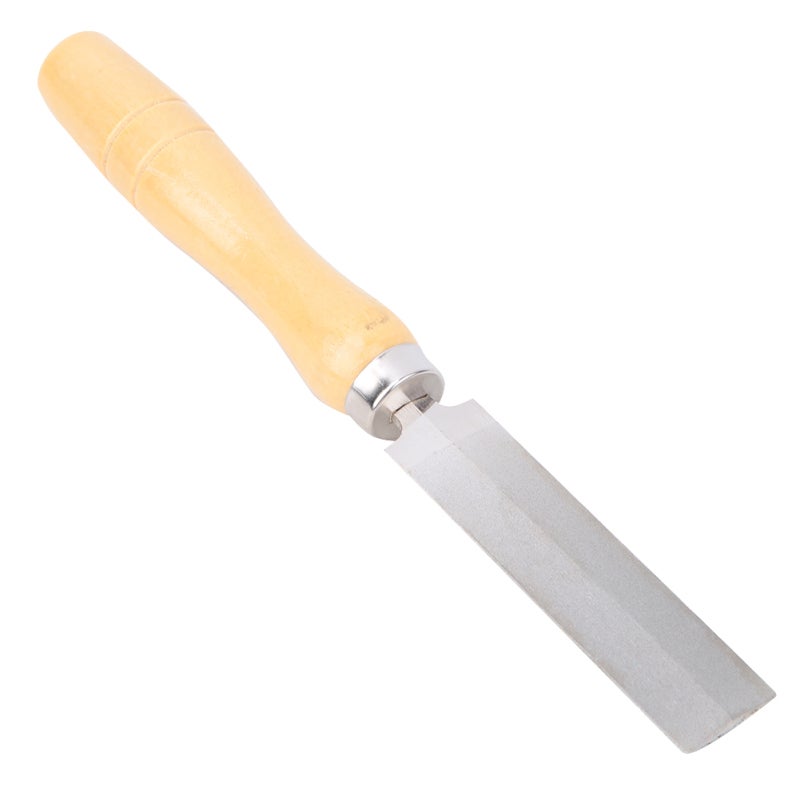 Diamond Rhombic File 3in 4in 5in Electroplated High Hardness - Diamond Material Wooden Handle for Woodworking Garden Tools - Image 3