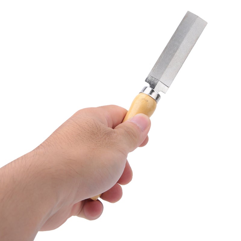 Diamond Rhombic File 3in 4in 5in Electroplated High Hardness - Diamond Material Wooden Handle for Woodworking Garden Tools - Image 4