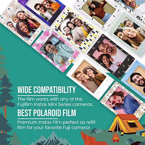 Moshify Fujifilm Instax Mini Film - Fuji Film Instant Film - Twin Pack (20 Sheets) - Bundled with Moshify 20 Colorful Sticker Frames - Image 4