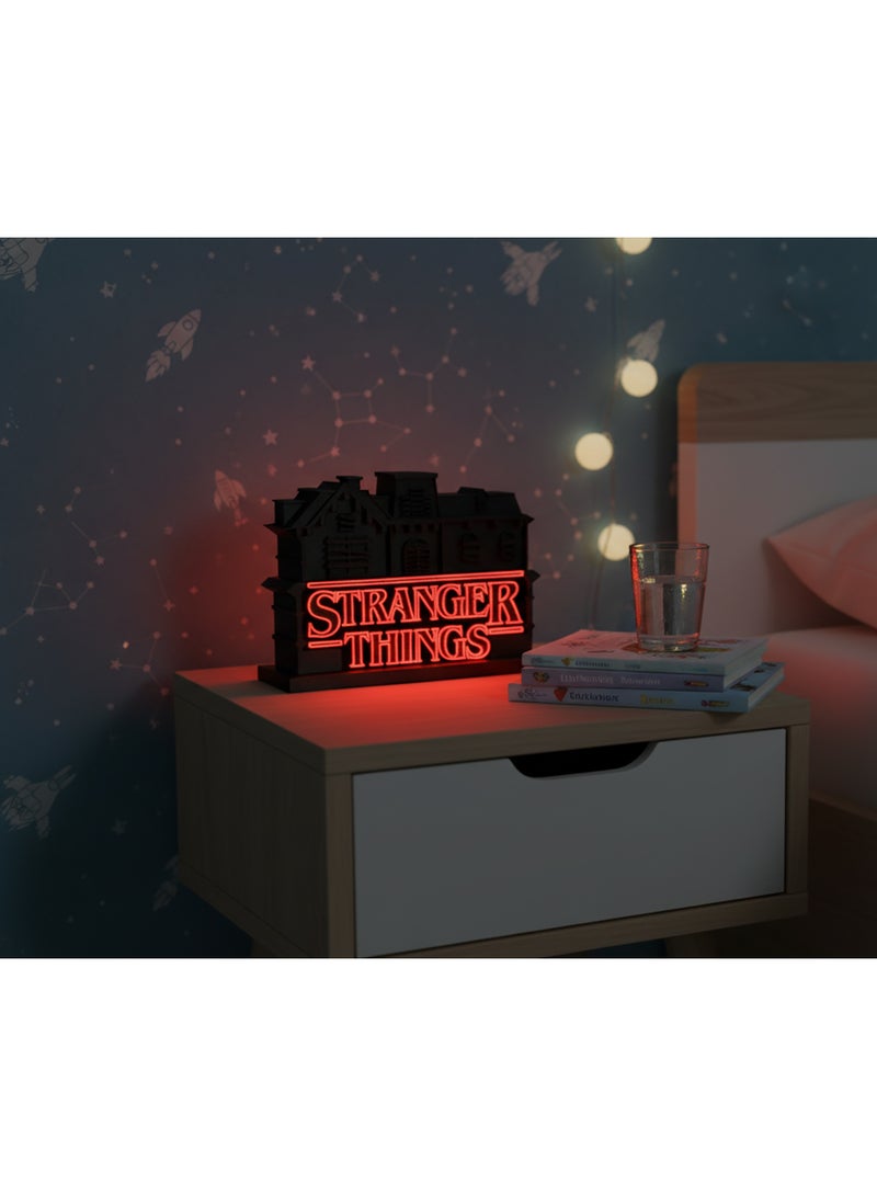 OUT OF BOX Horror House LED Night Light, Haunted House Decorative Lamp, USB Powered Ambient Lighting for Bedroom, Gaming Room, Desk and Home Decor - Image 1