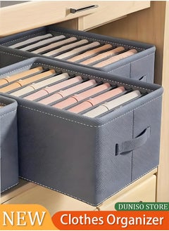 Wardrobe Clothes Organizer,Multifunctional Foldable Storage Box without Lid，Moisture and Mold Prevention，for Storing Shirts, T Shirts, Socks, Underwear, Documents