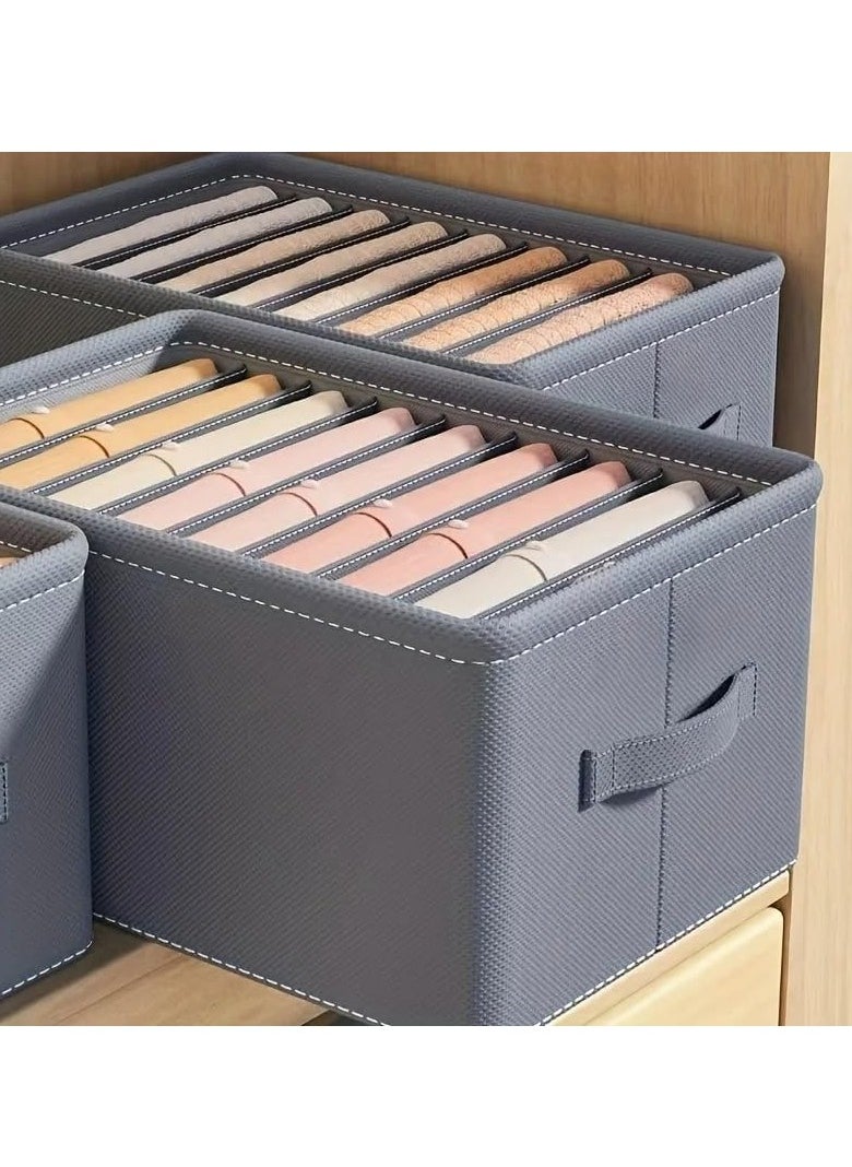 DUNISO - Wardrobe Clothes Organizer,Multifunctional Foldable Storage Box without Lid，Moisture and Mold Prevention，for Storing Shirts, T Shirts, Socks, Underwear, Documents - Image 1