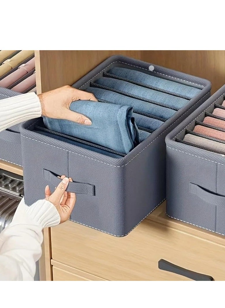 DUNISO - Wardrobe Clothes Organizer,Multifunctional Foldable Storage Box without Lid，Moisture and Mold Prevention，for Storing Shirts, T Shirts, Socks, Underwear, Documents - Image 1