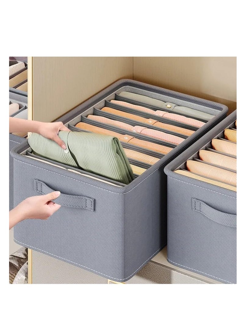 DUNISO - Wardrobe Clothes Organizer,Multifunctional Foldable Storage Box without Lid，Moisture and Mold Prevention，for Storing Shirts, T Shirts, Socks, Underwear, Documents - Image 1
