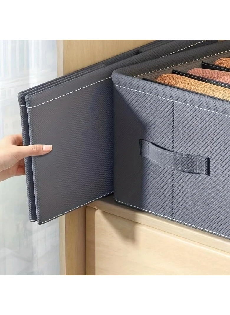 DUNISO - Wardrobe Clothes Organizer,Multifunctional Foldable Storage Box without Lid，Moisture and Mold Prevention，for Storing Shirts, T Shirts, Socks, Underwear, Documents - Image 1
