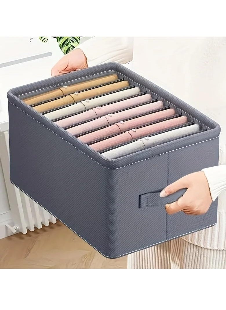 DUNISO - Wardrobe Clothes Organizer,Multifunctional Foldable Storage Box without Lid，Moisture and Mold Prevention，for Storing Shirts, T Shirts, Socks, Underwear, Documents - Image 1