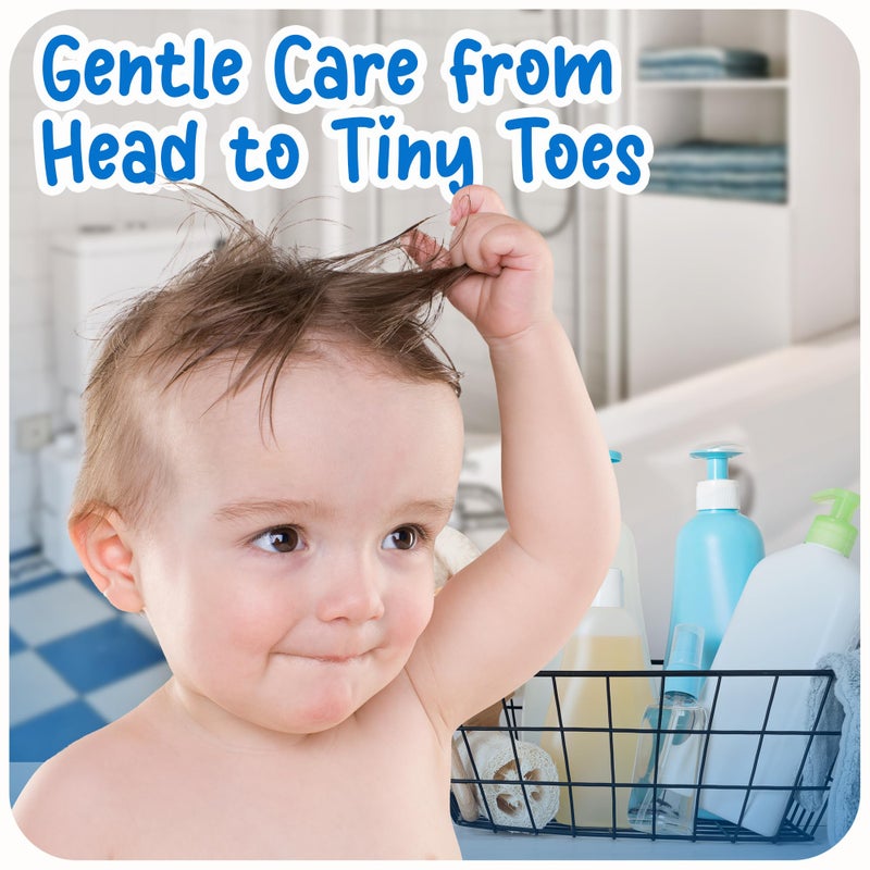 Ricitos de Oro 2-in-1 Baby Shampoo and Body Wash with Chamomile & Honey, Gentle Tear-Free Formula for Newborns & Toddlers, Sensitive Skin Care with Mild Scent, No Harsh Ingredients, 13.5 fl oz, 2-Pack - Image 2