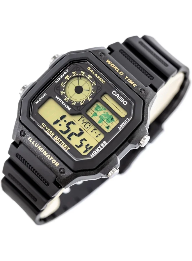 CASIO Casio Men's Watch - AE-1200WH-1BVDF Grey Dial, Black Band