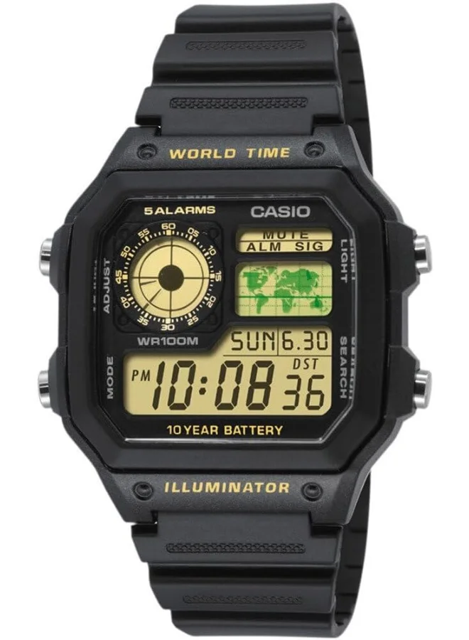CASIO Casio Men's Watch - AE-1200WH-1BVDF Grey Dial, Black Band