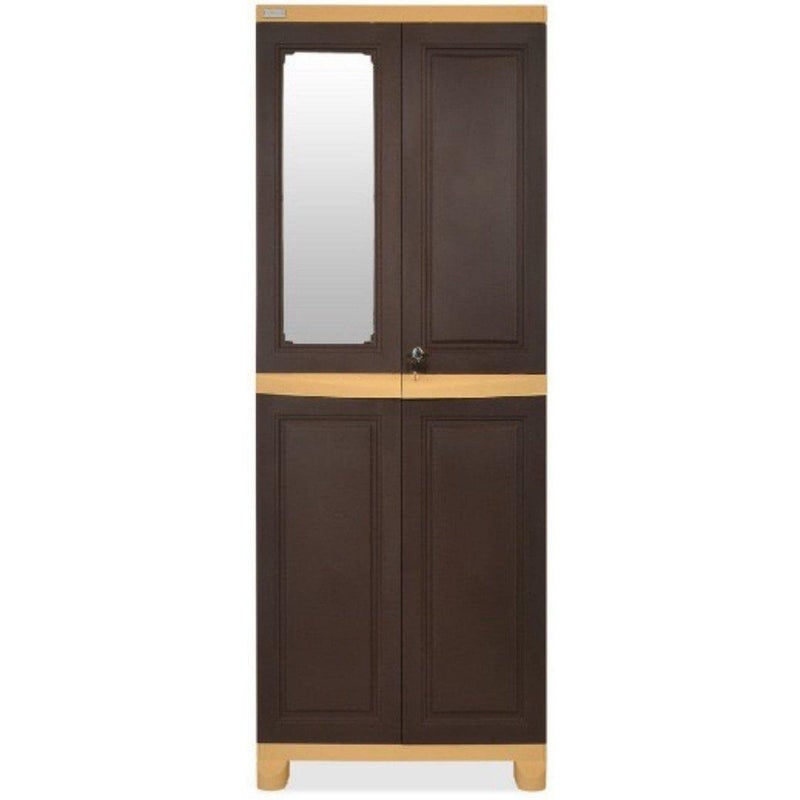 NILKAMAL Nilkamal Freedom Big 1 FB1M Plastic Big Mirror Cabinet for Storage3Years WarrantySpace Clothes OrganizerShelvesCupboardWardrobeLiving RoomAdult Kidsfor Home KitchenOffice  - Image 1