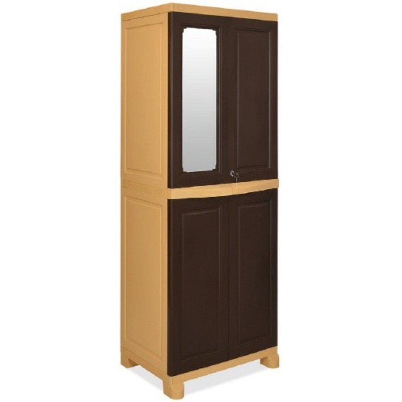 NILKAMAL Nilkamal Freedom Big 1 FB1M Plastic Big Mirror Cabinet for Storage3Years WarrantySpace Clothes OrganizerShelvesCupboardWardrobeLiving RoomAdult Kidsfor Home KitchenOffice  - Image 5
